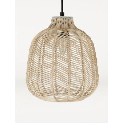Natural Rattan Wicker Light Shade