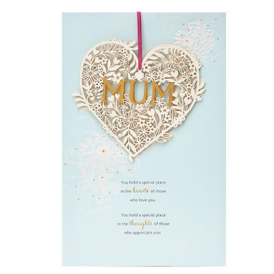 Keepsake Heart Mum Birthday Card