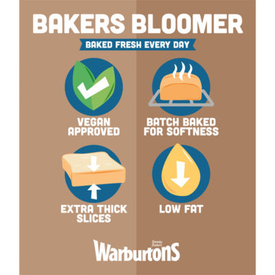Baker's White Bloomer 800g thumbnail 4