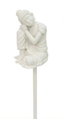 Buddha Garden Stake White thumbnail 2