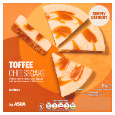 ASDA Toffee Cheesecake Serves 5 375g