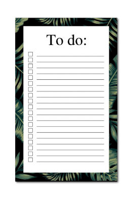 Palm Print Fashion To Do Pad thumbnail 2