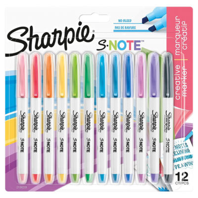 Sharpie S-Note Creative Markers, 12 Count