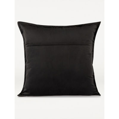 Black Extra Large Velvet Cushion thumbnail 3