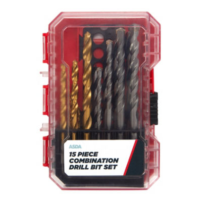 Asda 15pc Drill Bit Set