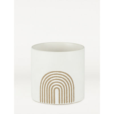 White Rainbow Pot Planter
