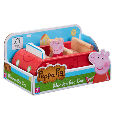 Wooden Red Car thumbnail 2