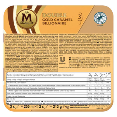 Double Gold Caramel Billionaire Ice Cream Sticks 3 x 85ml thumbnail 3
