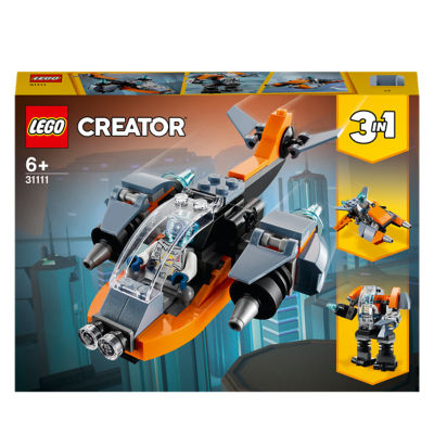 Creator 3 in 1 Cyber Drone Building Set 31111 thumbnail 2