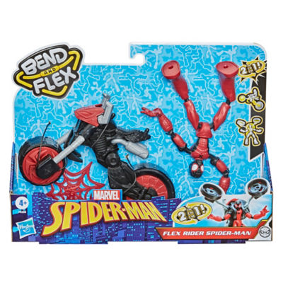 Bend and Flex, Flex Rider Spider-Man and 2-In-1 Motorcycle