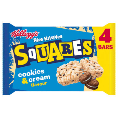 Rice Krispies Squares Cookies and Cream Flavour Snack Bars 4x34g thumbnail 2