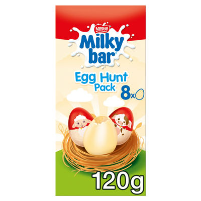 MilkyBar White Chocolate Easter Egg Hunt Box 120g thumbnail 2