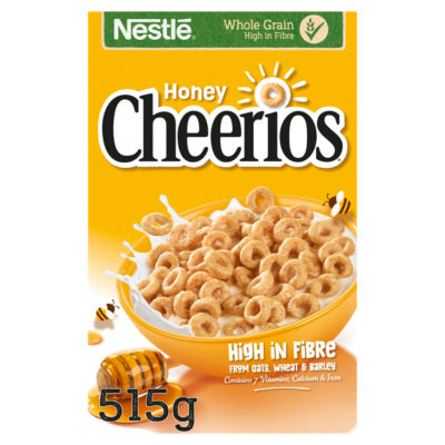 Cheerios Honey Multigrain Hoop Breakfast Cereal 515g thumbnail 2