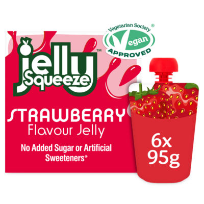 Strawberry Flavour Jelly 6 x 95g thumbnail 2