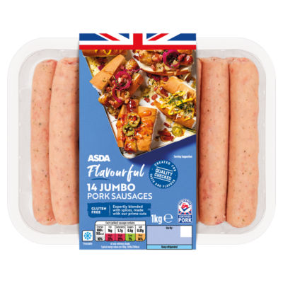 14 Jumbo Pork Sausages 1kg thumbnail 2
