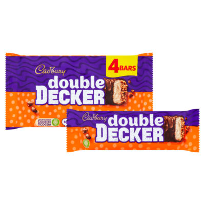 Double Decker Chocolate Bar 4 Pack Multipack 174.8g (4 x 44.6g) thumbnail 3