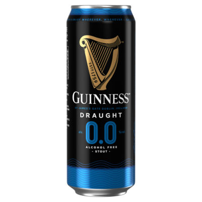 Draught Alcohol Free Stout Beer 0.0% vol 4x440ml Cans thumbnail 3
