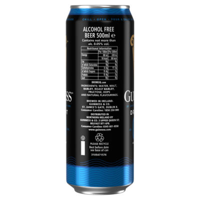 Draught Alcohol Free Stout Beer 0.0% vol 4x440ml Cans thumbnail 4