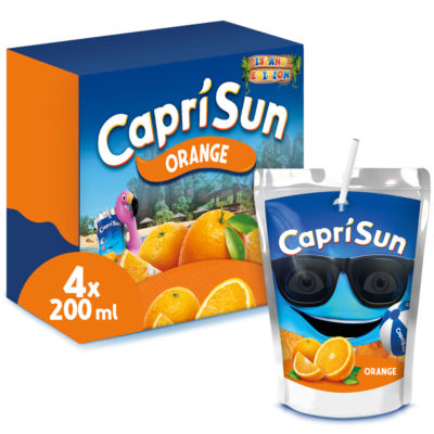 Capri-Sun Orange 4 x 200ml Kids' Juice Drink thumbnail 2