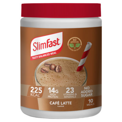 Meal Replacement Shake Powder Tin, Café Latte Flavour, 10 meals, 365g thumbnail 2