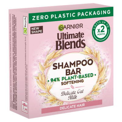 Garnier Ultimate Blends Delicate Oat Softening Shampoo Bar for Sensitive Scalp & Fragile Hair 60g thumbnail 2