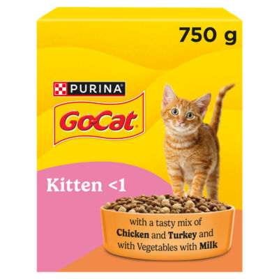 Go-Cat Kitten Chicken Turkey and Milk Dry Cat Food