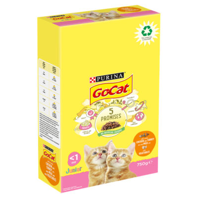 Kitten Chicken, Turkey and Milk Dry Cat Food 750g thumbnail 3