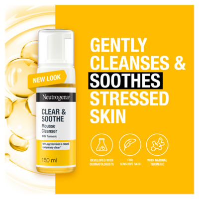 Clear & Soothe Mousse Cleanser Face Wash with Tumeric 150ml thumbnail 3