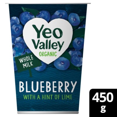 Yeo Valley Organic Blueberry Yoghurt with a Hint of Lime