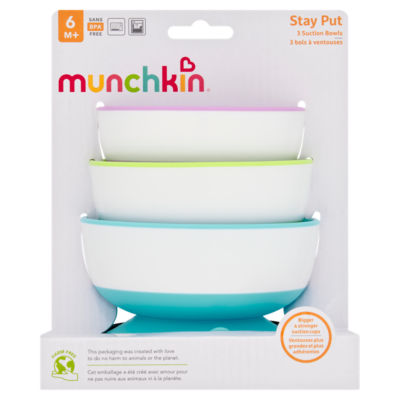 3 Stay Put Suction Bowls 6m+