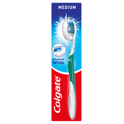Advanced White Medium Manual Toothbrush thumbnail 2