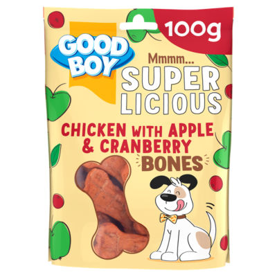 Super Licious Chicken with Apple & Cranberry Bones 100g thumbnail 2