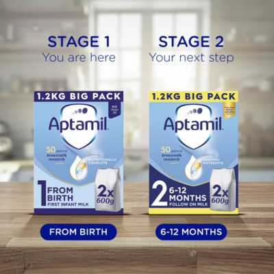 1 First Infant Baby Milk Formula Powder, from Birth, Big Pack, 1.2kg thumbnail 4