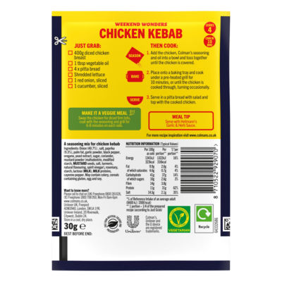 Weekend Wonders Meal Maker recipe mix Chicken Kebab 30 g thumbnail 3