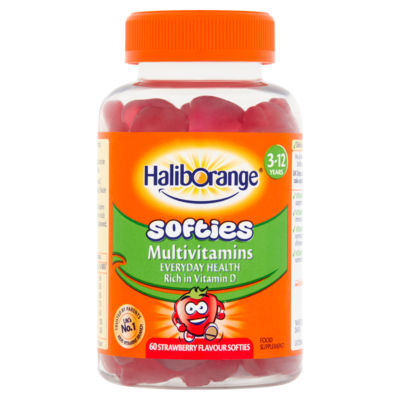 Softies Multivitamins 60 Strawberry Flavour Softies 3-12 Years thumbnail 2