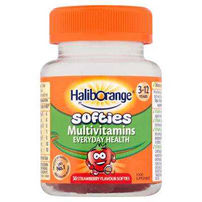 Haliborange Kid's Softies Multivitamins Strawberry Gummies 3-12yrs