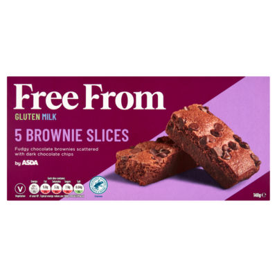 ASDA Free From 5 Brownie Slices
