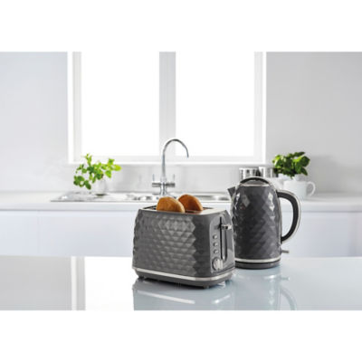 Grey textured 2 Slice Toaster thumbnail 5