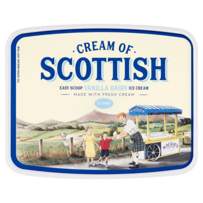 Cream of Scottish Easy Scoop Vanilla Ice Cream