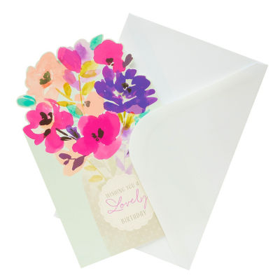 Vase of Flowers Birthday Card thumbnail 4