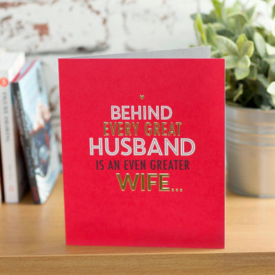 Type led Husband Birthday Card thumbnail 4