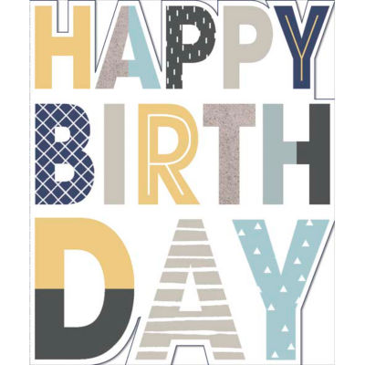 Diecut Happy Birthday Card