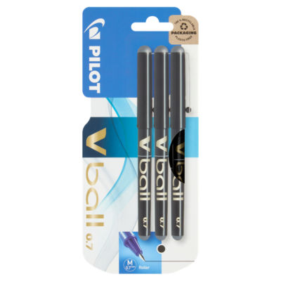 Pilot VBall 07 Liquid Ink Rollerball Pen - Medium - Black