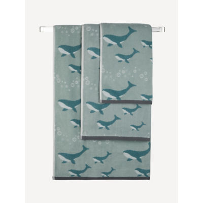 Small Blue Whale Hand Towel thumbnail 2