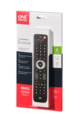 Evolve 2in1 TV Remote Control - URC7125 thumbnail 2
