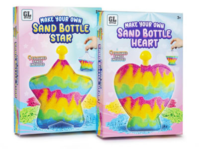 Sand Bottle Art Heart or Stars (Age 3+ Years) thumbnail 2
