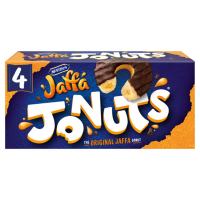Jaffa Cakes Original Jaffa Jonuts Biscuits Multipack 4 x 43g, 172g thumbnail 2