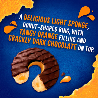 Jaffa Cakes Original Jaffa Jonuts Biscuits Multipack 4 x 43g, 172g thumbnail 4