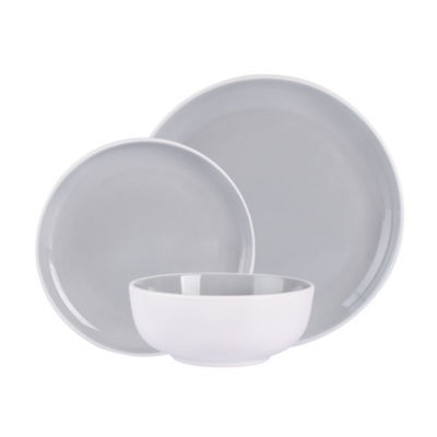 Grey Two-Tone Dinner Set - 12 Piece thumbnail 2