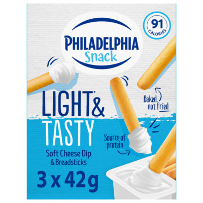 Philadelphia Snack Soft Cheese Dip & Breadsticks